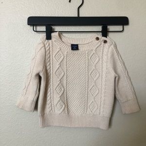 Baby Gap knit cream sweater